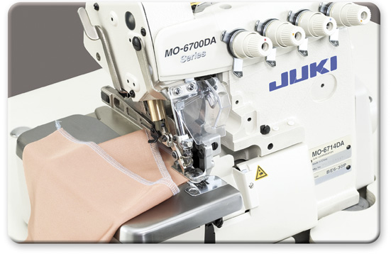 MO-6700DA Series Direct-Drive, Semi-Dry Industrial Serger: Eliminate O